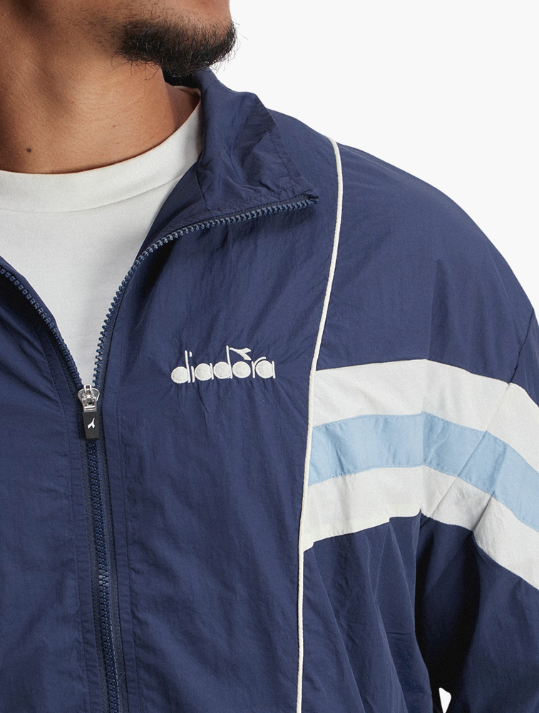 MyRunway | Shop diadora Navy Halo Zip Through Jacket for Men from